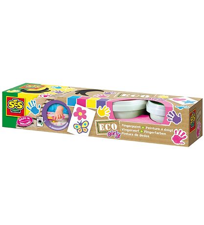 SES Creative Fingerpaint - 4x120 ml - Pastel Colours