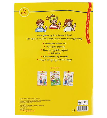 Forlaget Bolden Activity Book - Learn to write - 1-10 - Danish