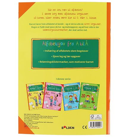 Forlaget Bolden Activity Book - Min Første Alfabet-Bog - Danish