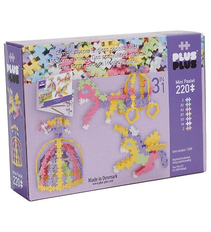 Plus-Plus Pastel - 3-I-1 - 220 Stück