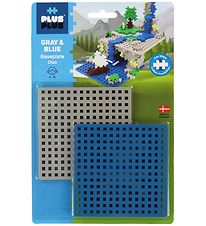 Plus-Plus Grunnplata Duo - Blár/grár