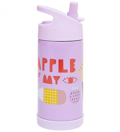 Petit Monkey Thermo Bottle w. Spout - 350 ml - Purple w. Ice