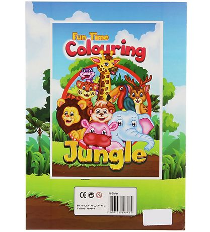 Colouring Book - Fun Time Colouring Jungle - 16 Pages