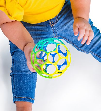 Classic+ Balle Oball - 8 cm - Bleu/Turquoise/Jaune/Vert
