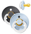 BIBS Colour Natsutter - Str. 2 - 2-pak - Rund - Iron/Baby Blue