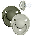 BIBS De Lux Pacifiers - 2-Pack - Round- Sage/Hunter Green