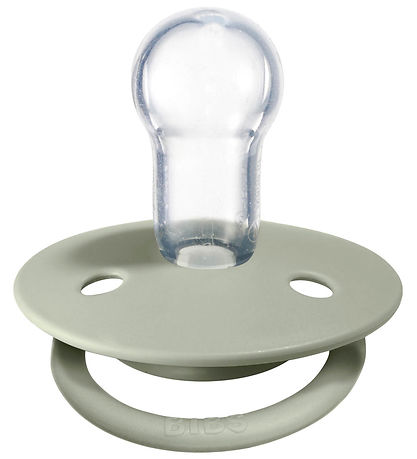 BIBS De Lux Pacifiers - 2-Pack - Round- Sage/Hunter Green