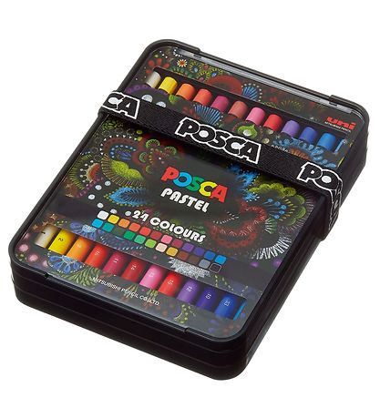 Posca Vaxlitir - 24 Stk. - Marglitað