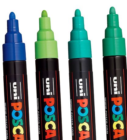 Posca Tuschpennor - PC-5M - 8 st. - Kall Färger