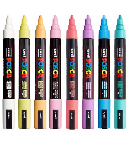 Posca Markers - PC-5M - 8 pcs - Muted Colours