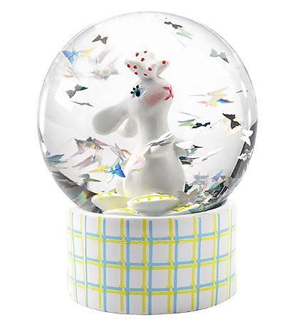 Djeco Snow Globe - 6 cm - White w. Rabbit