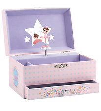 Djeco Trinket Box w. Music - 18x10x13 cm - Ballerina