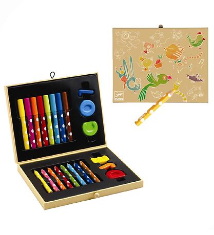 Djeco Colouring Set - 23 pcs. - Multicolour