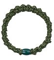 Kknekki Haargummi - Armygrün Glitzer m. Lace