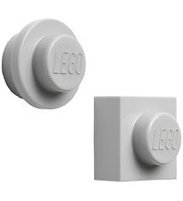 LEGO® Storage Magnets - 2 pcs - Grey