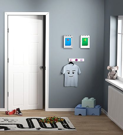 LEGO® Storage Knaggrekke - 33 cm - Lilla/Rosa