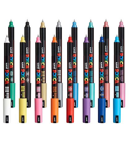 Posca Tuscher - PC-1MR - 16 stk. - Multifarvet Standard/Metallic