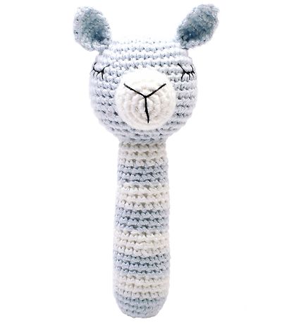 NatureZoo Rattle - Lama - Light Blue