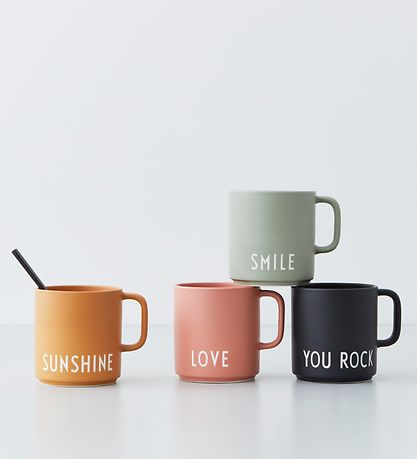 Design Letters Becher - Favourite - Schwarz m. Du Rock