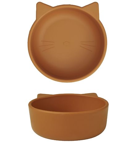 Liewood Dinner Set - Silicone - Cyrus - 3 Parts - CAT Mustard