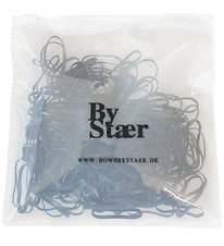 By Stær Elastic Hair Bands - Silicone - 200 pcs - Black/Brown