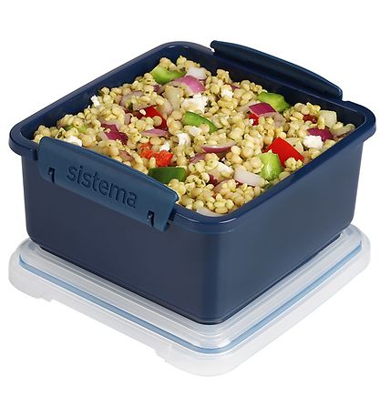 Sistema Lunchbox w. Cutlery - Lunch Plus Renew - 1,2 l - Navy