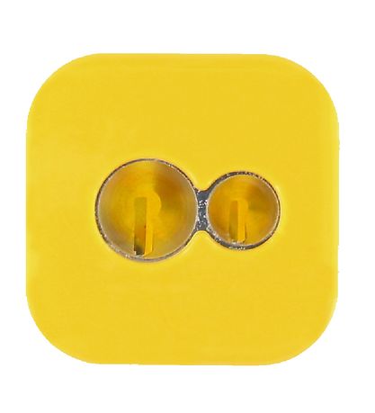 Linex Sharpener - Double - Yellow w. Container