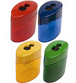 Linex Sharpener - Double - Assorted - Red/Blue/Yellow/Green