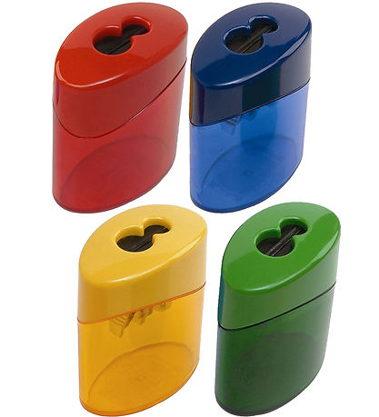 Linex Sharpener - Double - Assorted - Red/Blue/Yellow/Green