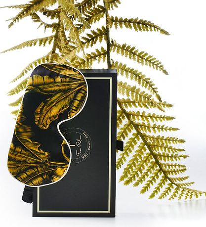Fan Palm Schlafmaske - Seide - Tropical Black