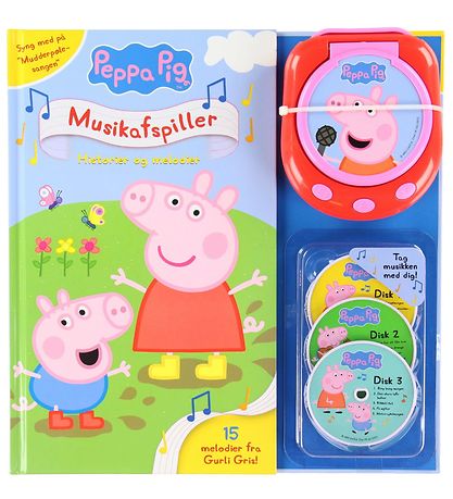 Alvilda Book w. Sound - Peppa Pig' Music player - Danish