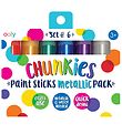 Ooly Jumbo Markers - Chunkies Paint Sticks - 6 pcs - Metallic