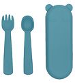 We Might Be Tiny Cutlery - Silicone - Blue Dusk