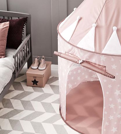 Kids Concept Play Tent - 100x130 cm - Rose w. Stars
