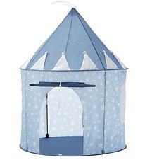 Kids Concept Legetelt - 100x130 cm - Blå m. Stjerner