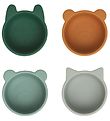 Liewood Bowls - Silicone - Malene - 4 pcs - Green Multi Mix