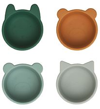 Liewood Bowls - Silicone - Malene - 4 pcs - Green Multi Mix