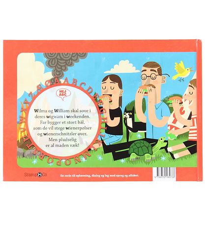 Straarup & Co Boek - Hallo ABC - Wilma en William Zegt W - Deens