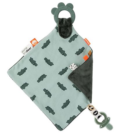 Done By Deer Comfort Blanket w. Teether - Green