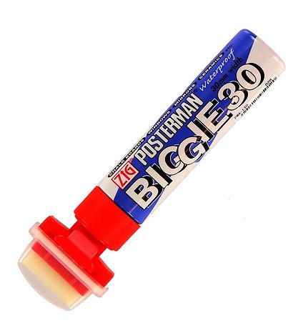 Zig Tussi - Biggie - 30 mm - Punainen