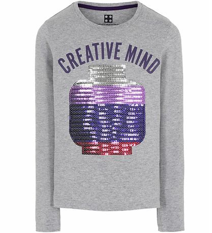 LEGO® Wear Blouse - Grey Melange w. Sequins