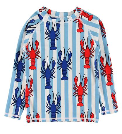 Småfolk Sundbolur - UV50+ - Blátt/Hvítt M. Krabbamein