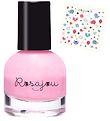 Rosajou Nagellack m. Nagelsticker - Flamingo