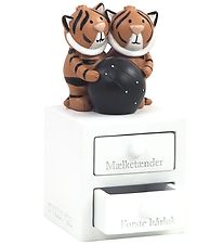 Kids by Friis Lock of hair/TeethSpoon w. Zodiac sign - 6 cm - Ge