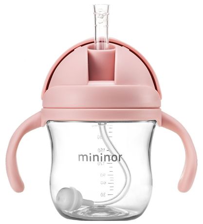 Mininor Cup w. Straws - Tritan - 220 mL - Pink