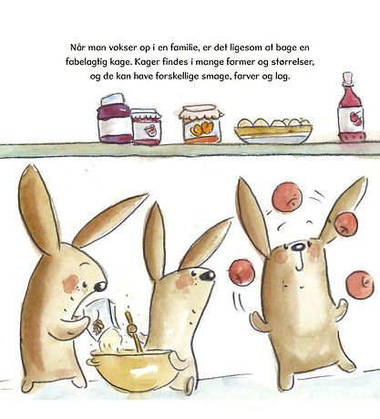 A BIG Hug Book Book - A Family Is Like A Cake - Danish