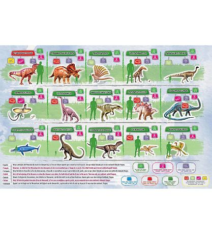 Educa Puzzle Game - 150 Bricks - Dinosaurs World Map