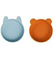 Liewood Bowls - Silicone - Vanessa - 2-Pack - Sea Blue Mustard M
