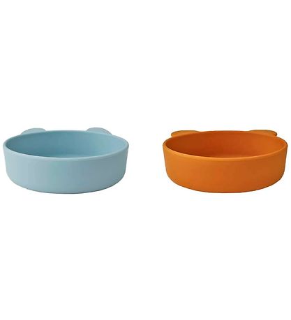 Liewood Bowls - Silicone - Vanessa - 2-Pack - Sea Blue Mustard M