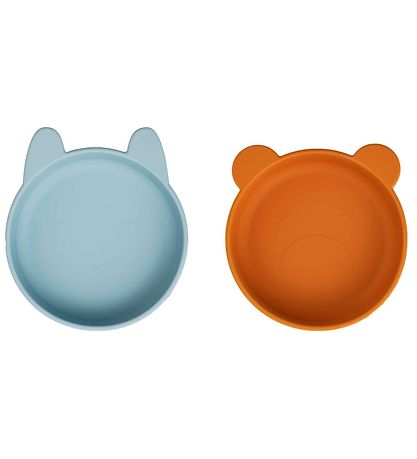 Liewood Bowls - Silicone - Vanessa - 2-Pack - Sea Blue Mustard M
